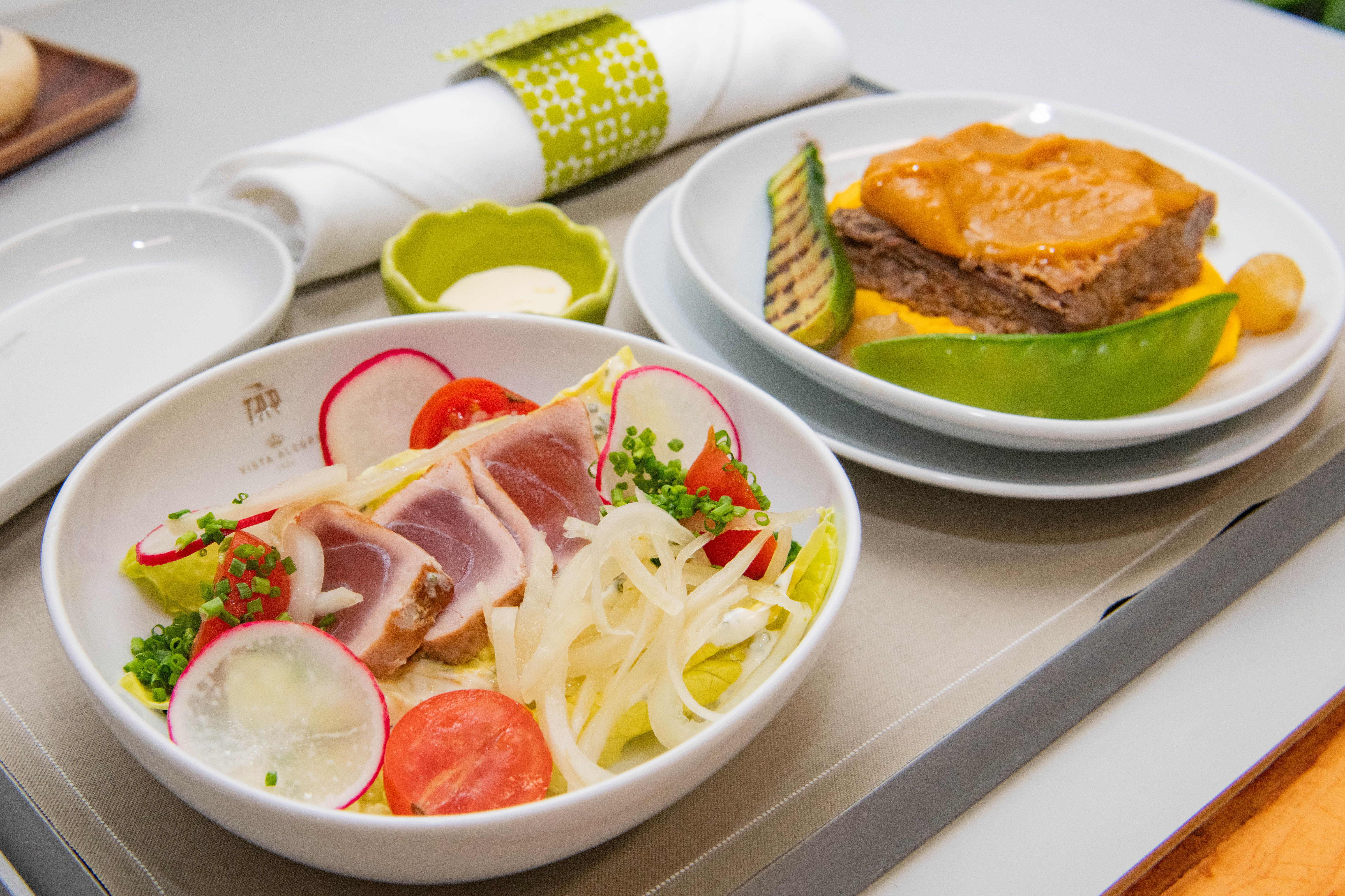 TAP Air Portugal special menu 