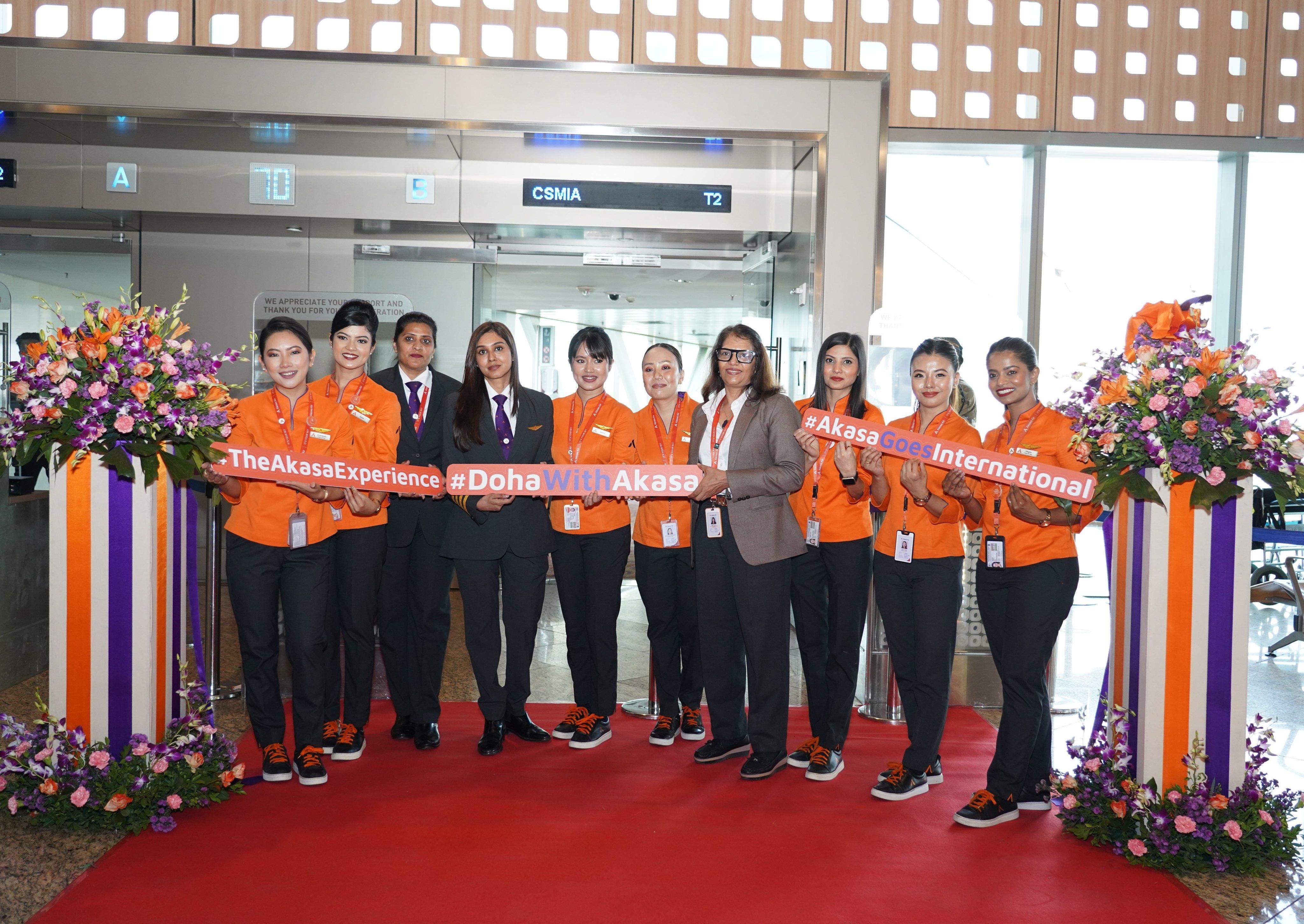 akasa air all female crew