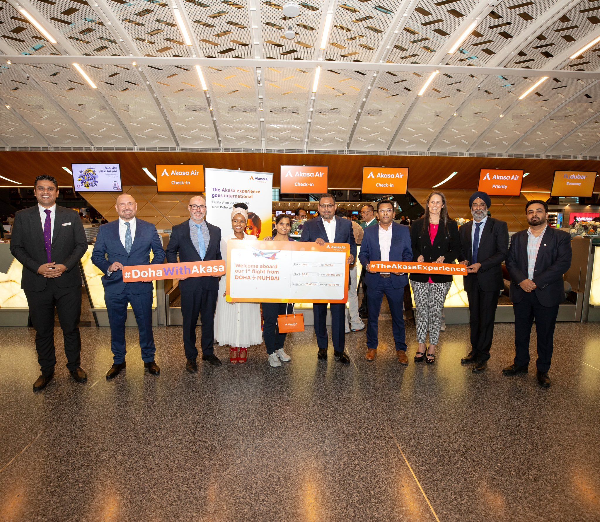 akasa air flight doha