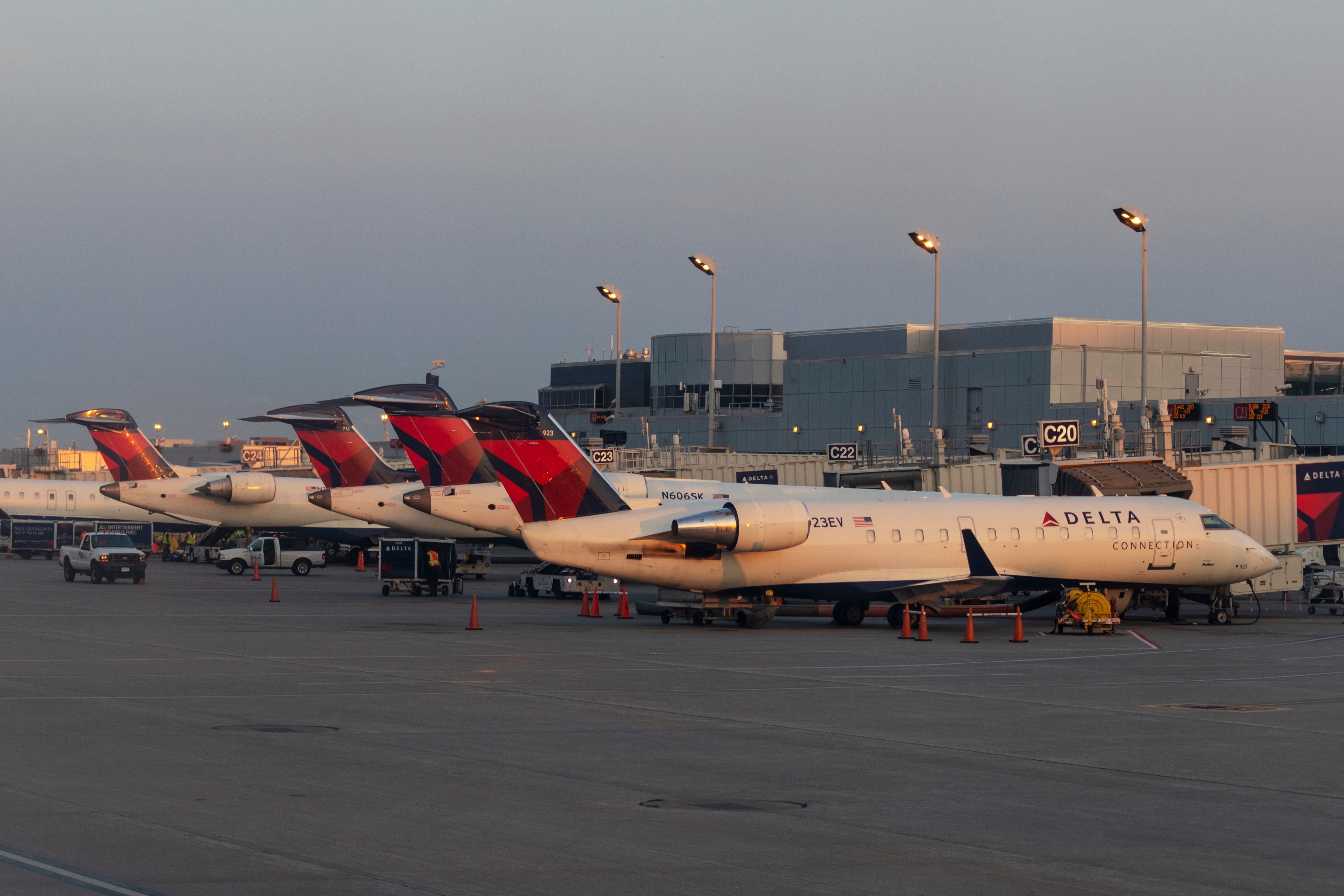 Delta MSP aircraft parked