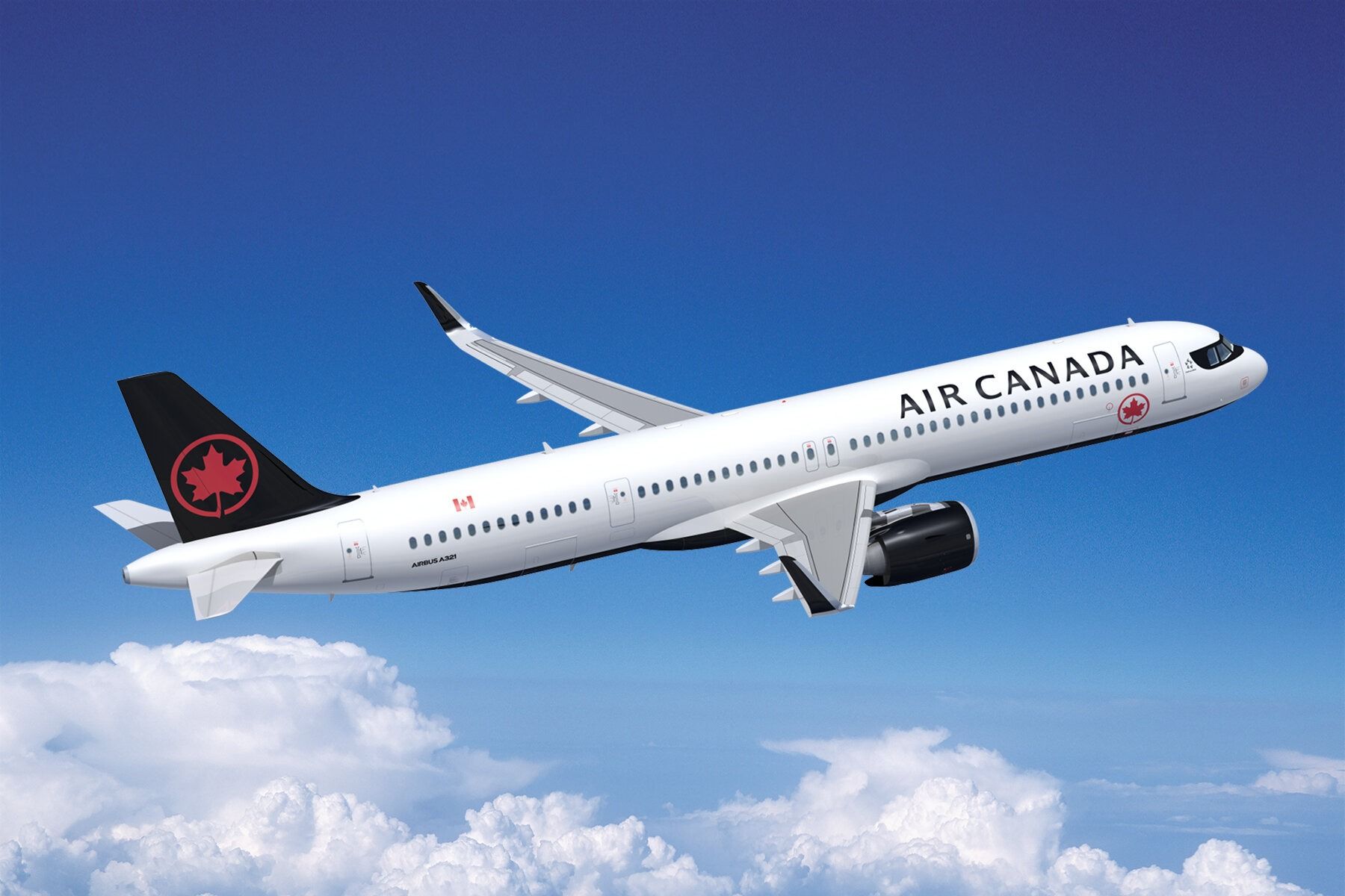 Air Canada Airbus A321XLR Rendering