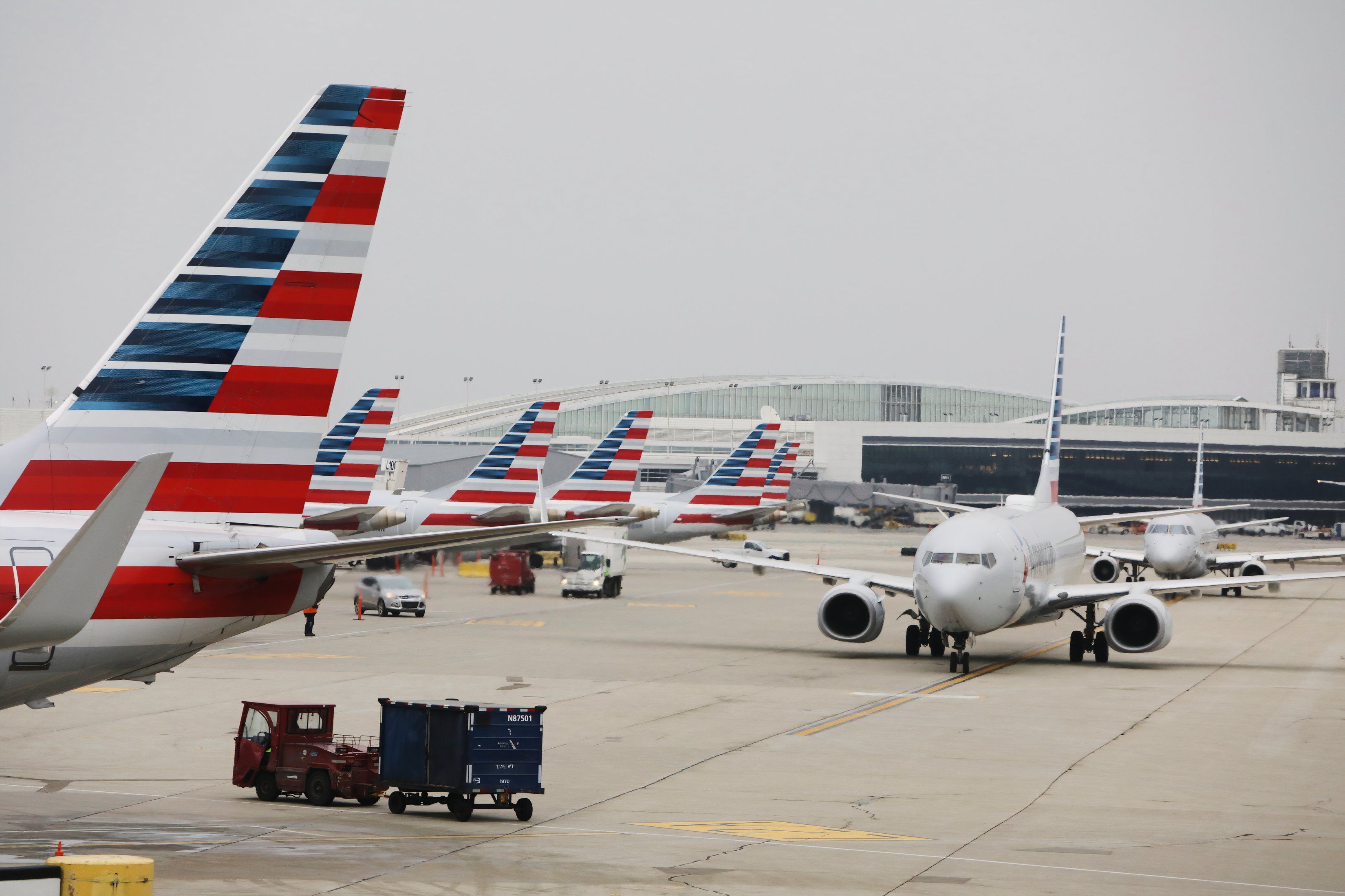 American Airlines tails