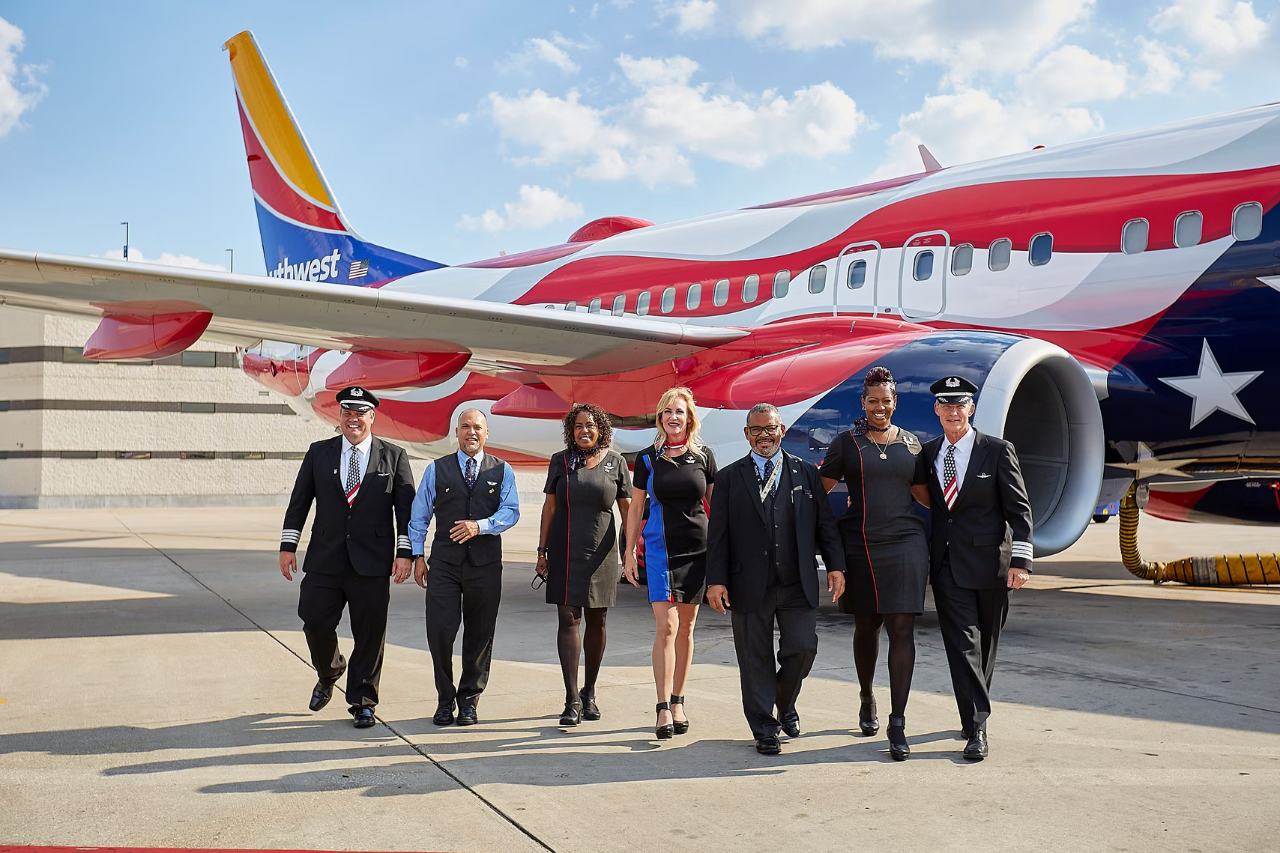 Southwest Crew in front of Freedom One (thumbnail)