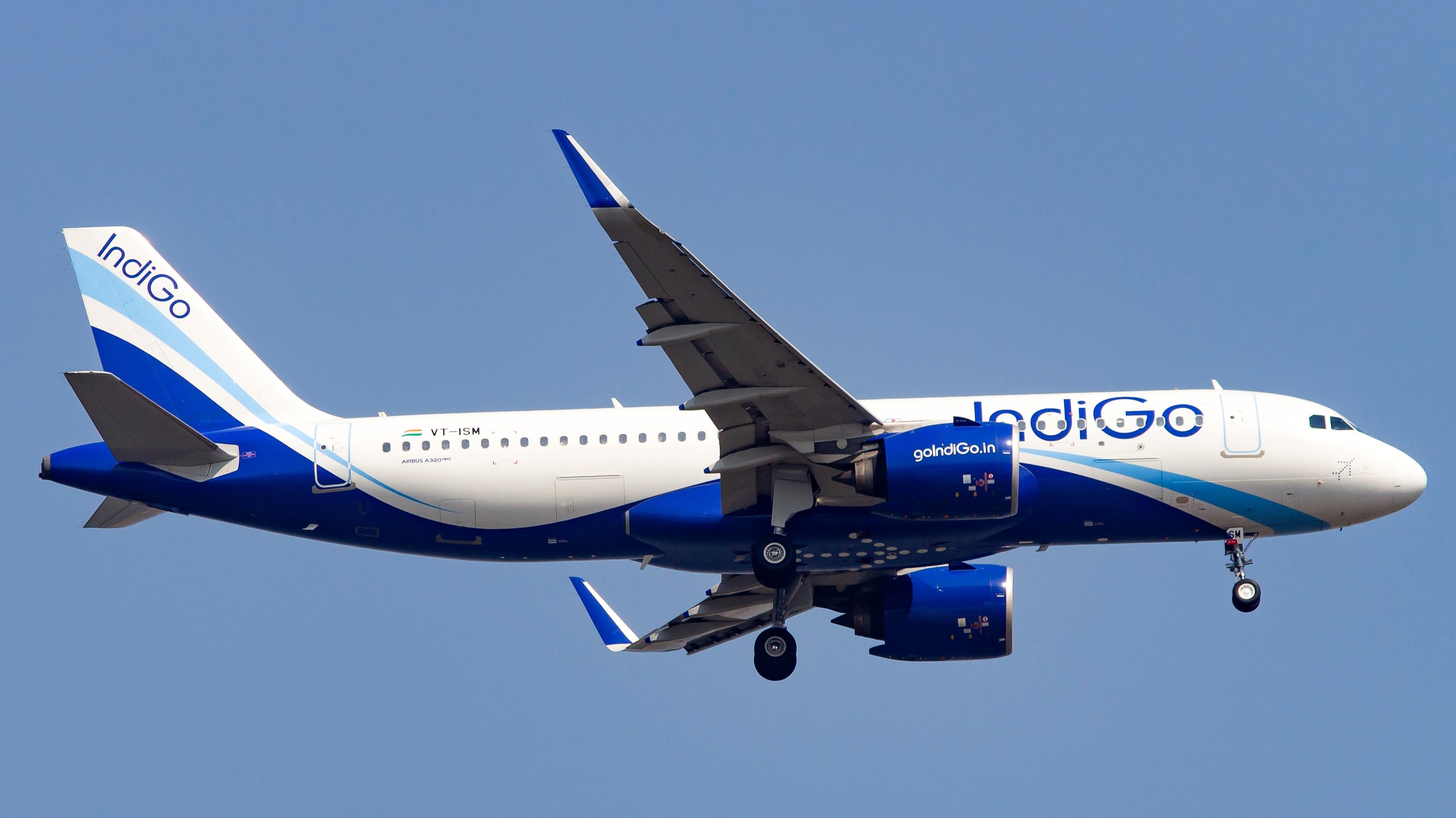 IndiGo A320neo flying