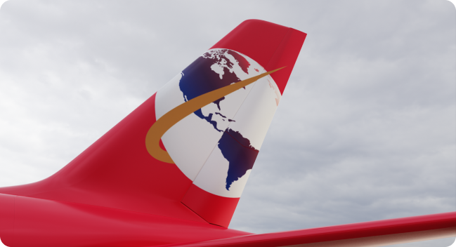 Global Airlines Airbus A380 tail.