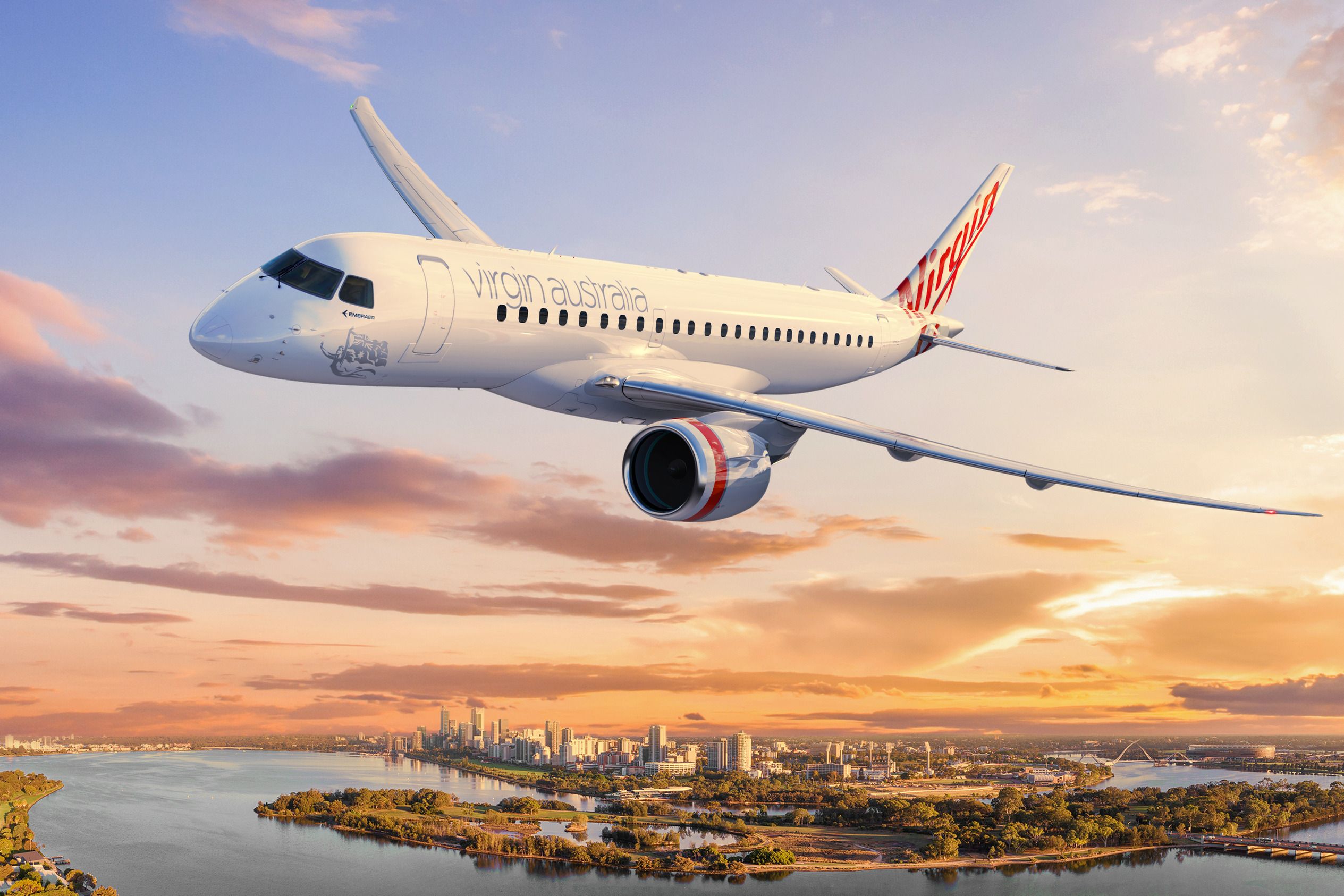 A Virgin Australia Embraer E190-E2