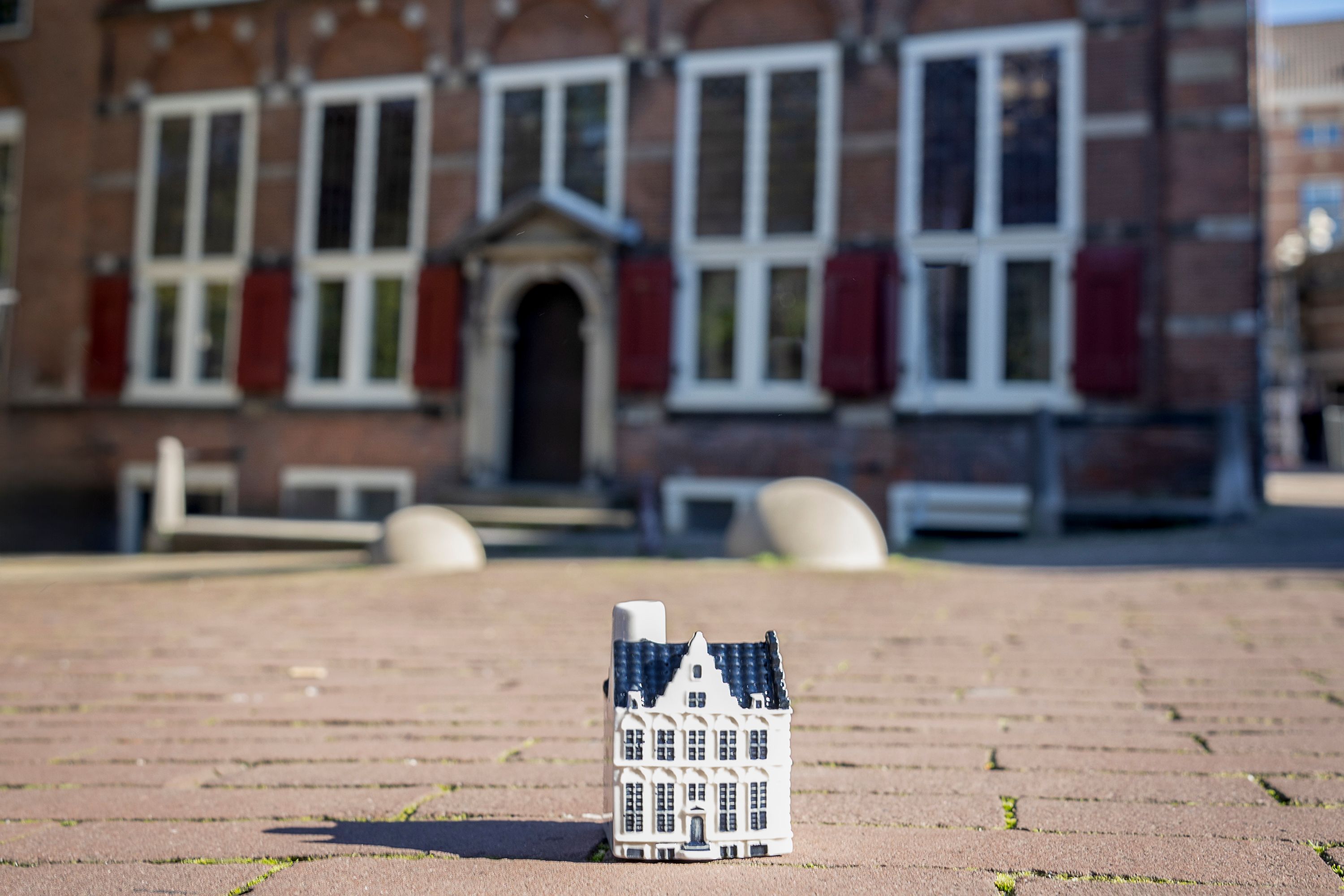 KLM Delft Blue House in Amsterdam