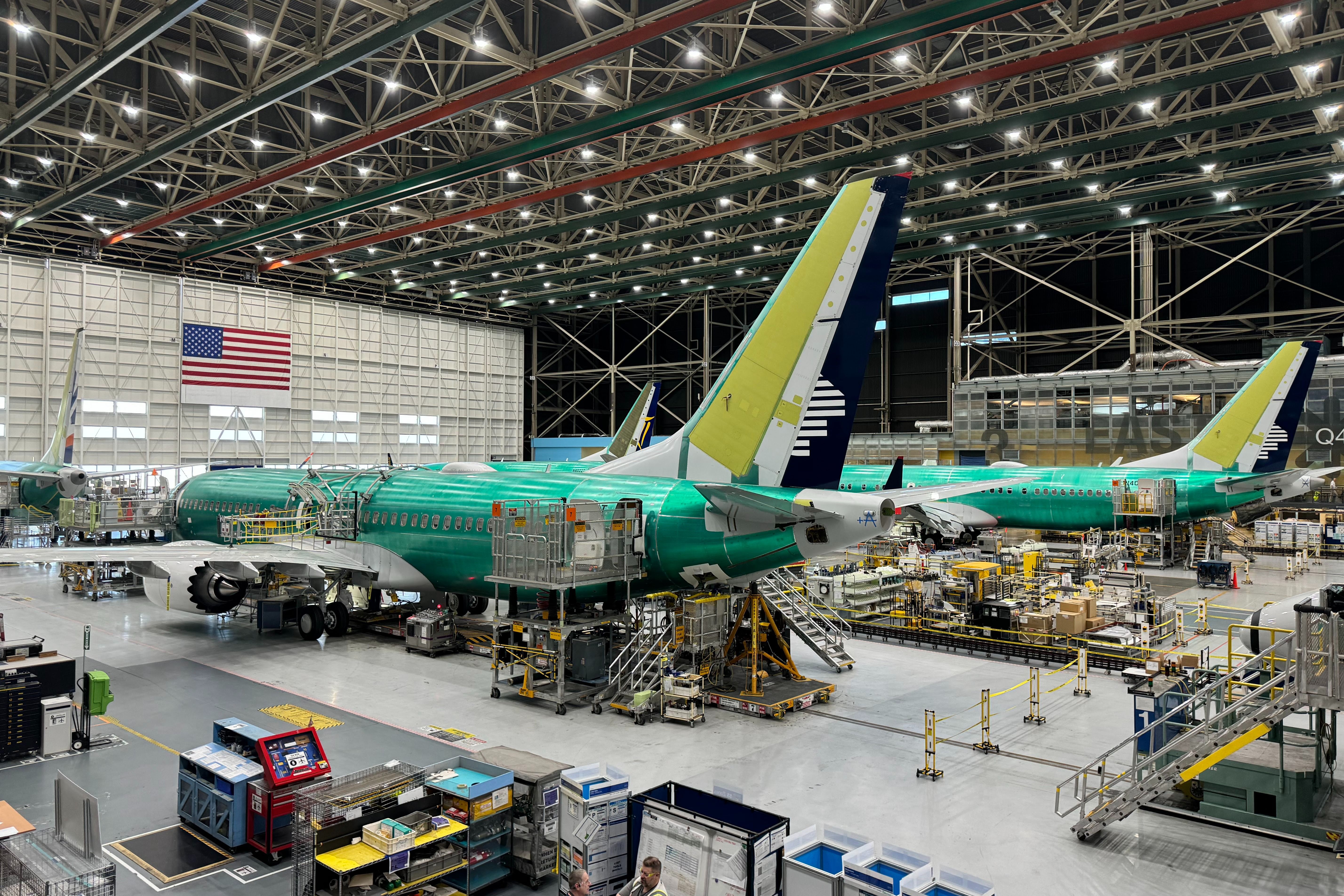 Boeing 737 MAX production line