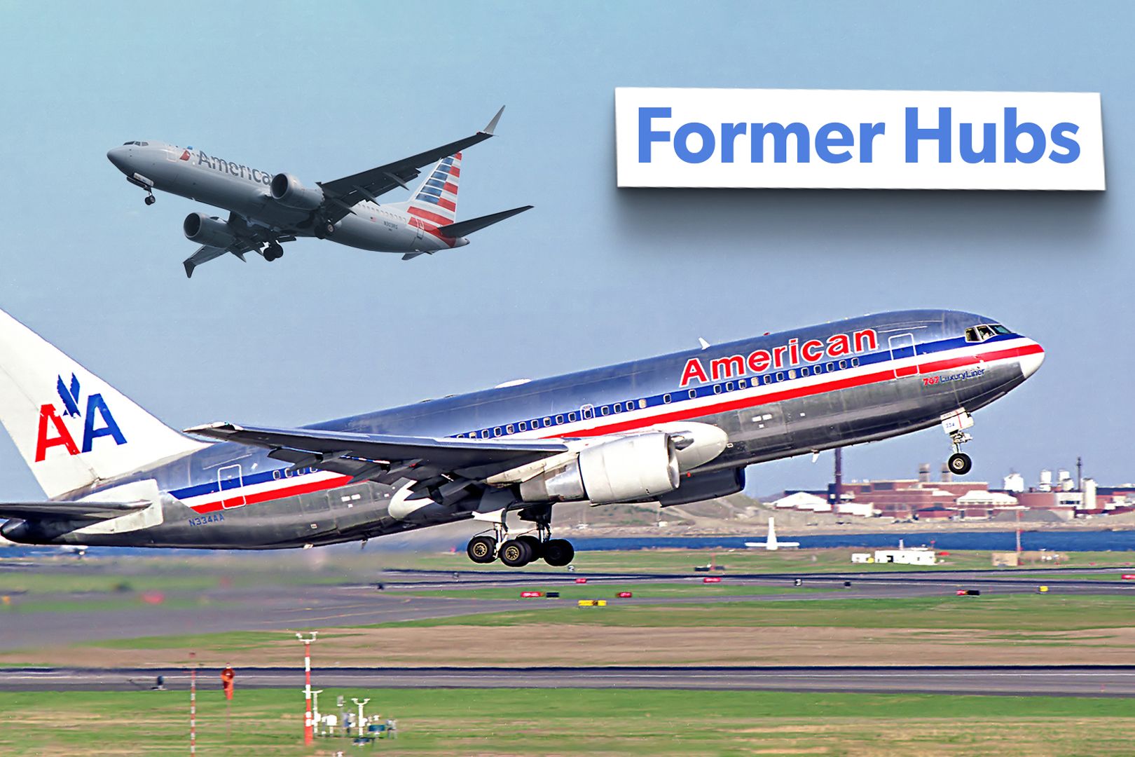 American Airlines jets flying