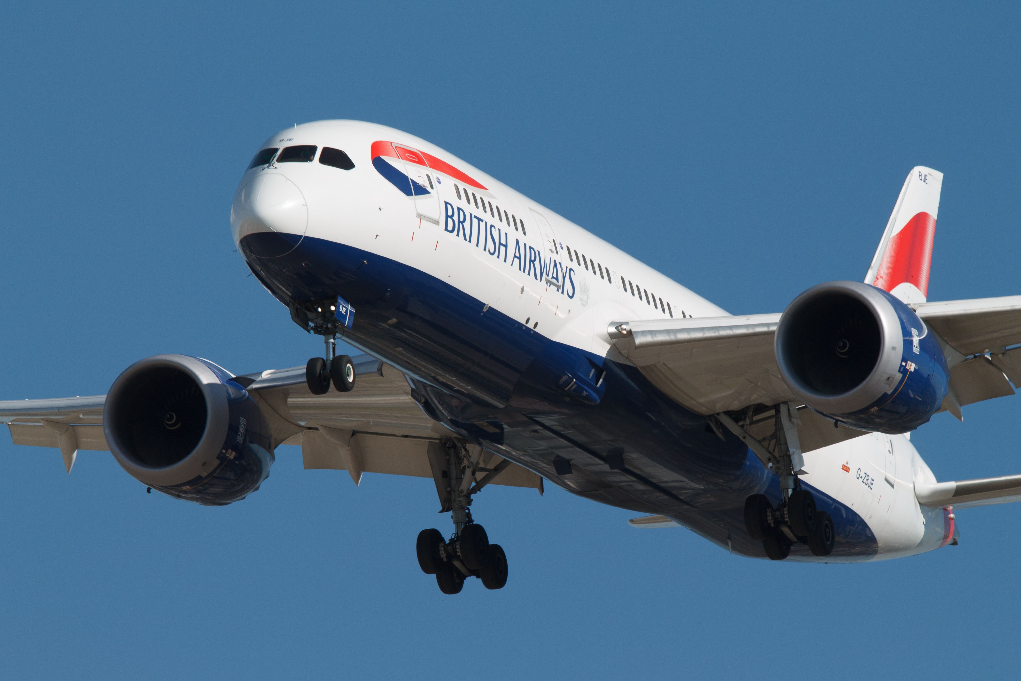 British Airways Boeing 787 landing in Calgary shutterstock_1052435642