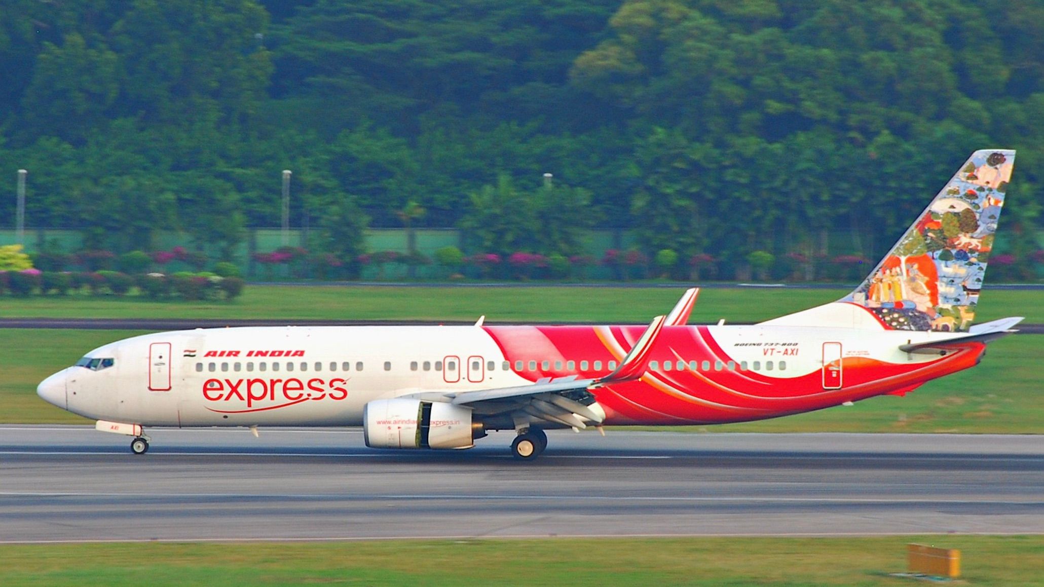 The Air India Express Boeing 737-800 that was involved with Flight 1344.