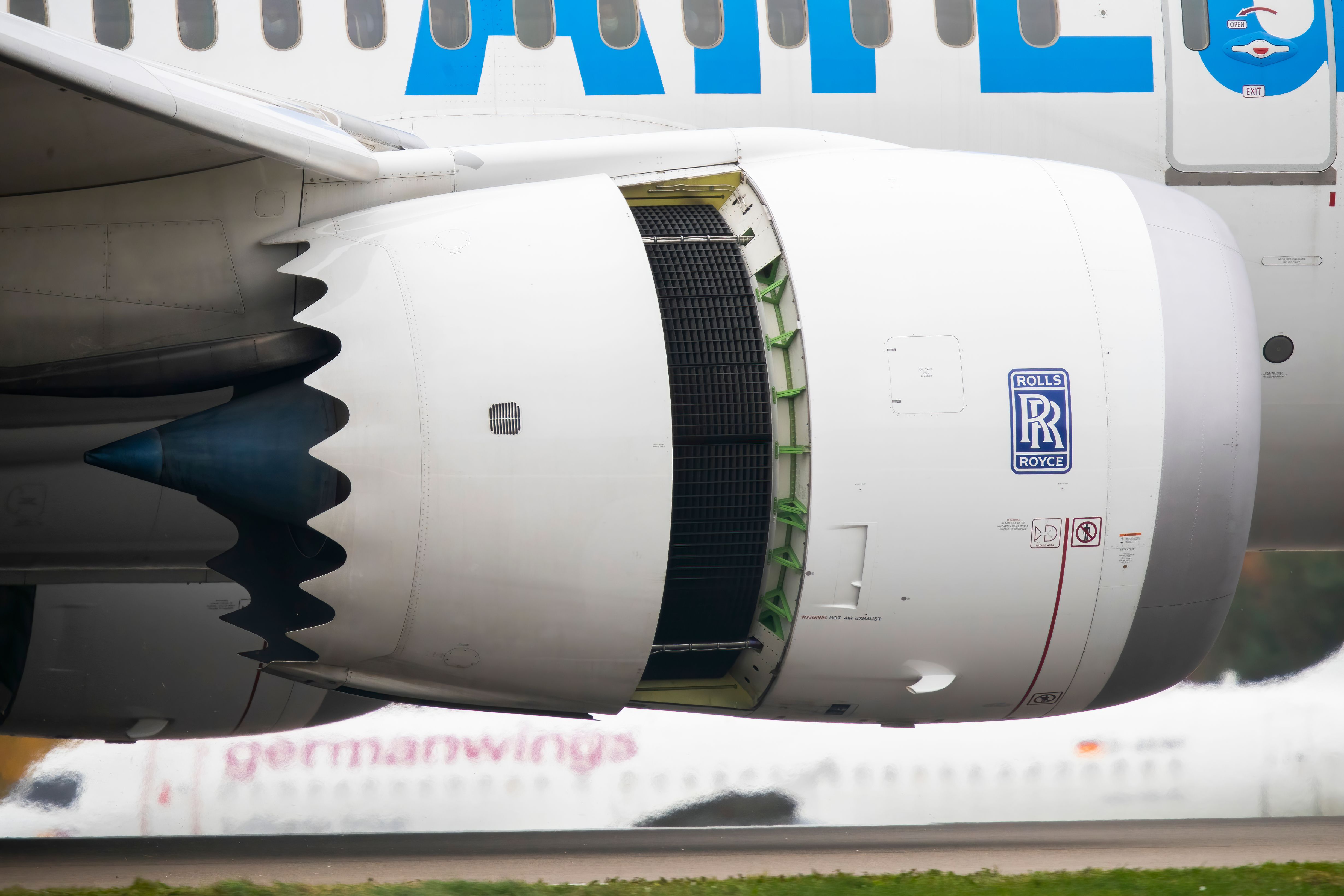 Air Europa Boeing 787-8 deploying its reverse thrusters of the Trent 1000 engine shutterstock_1845239074