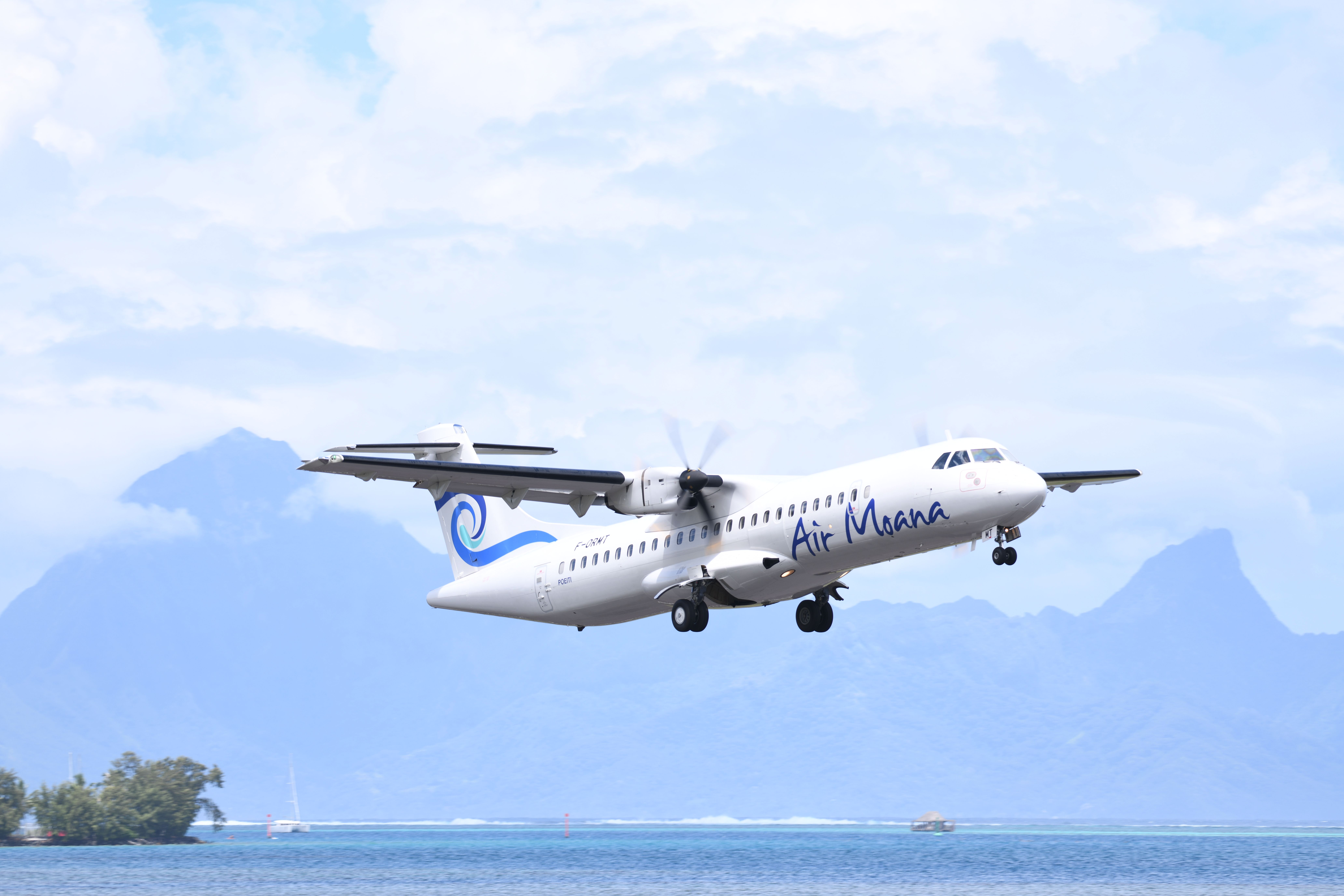 An Air Moana ATR 72-600 registered F-ORMT