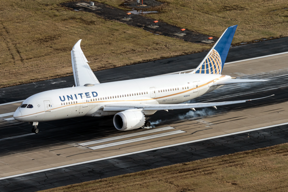 United-Airlines 787-8 (Old livery.) 