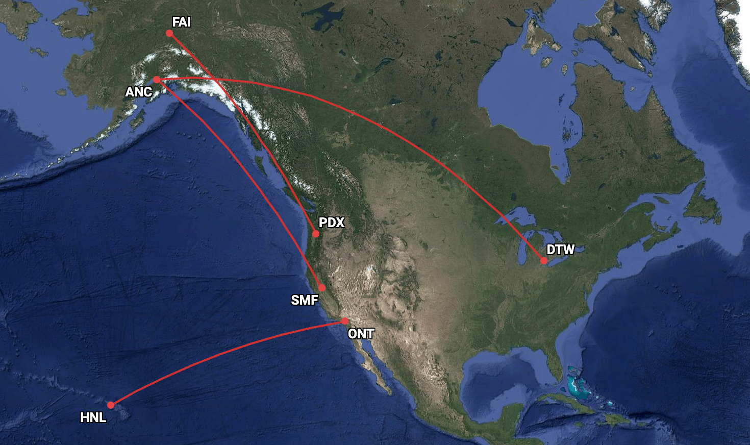 New Alaska Airlines routes