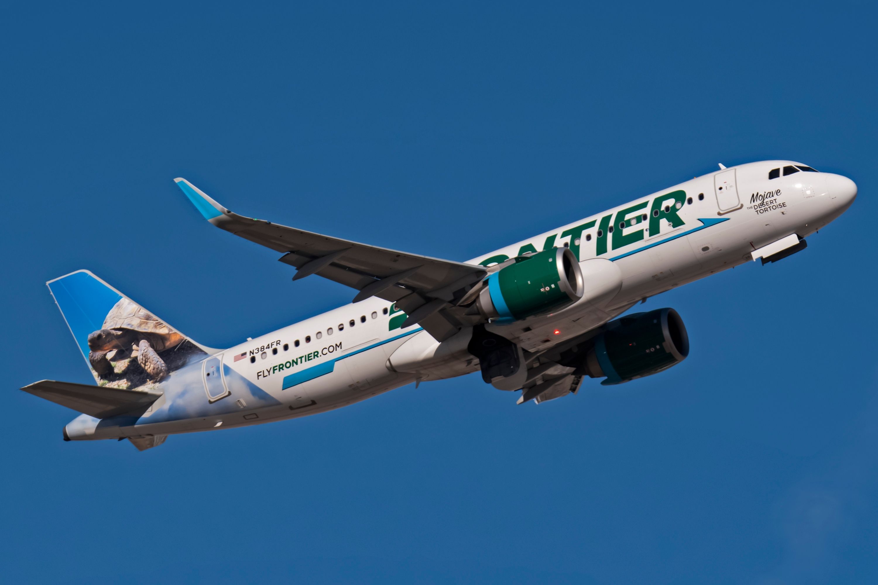 Frontier Airlines Airbus A320neo with the CFM International LEAP-1A