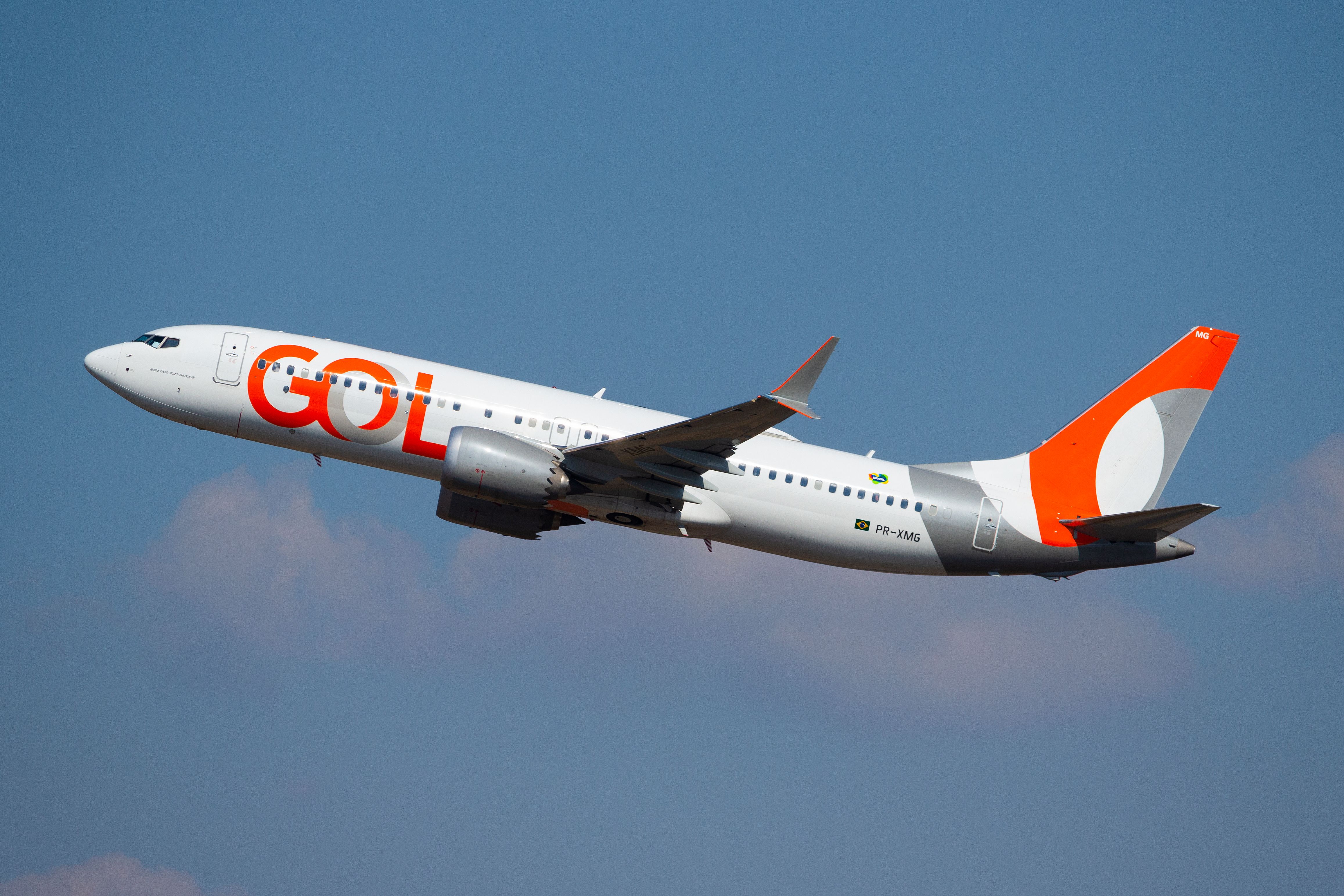 A GOL Boeing 737 MAX aircraft at Guarulhos in Sao Paulo