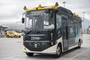 Autonomous bus. Credit; HKIA.