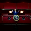 On Sunday, President Trump announced he will close the Kennedy Center in July for two years of renovation. Above, Trump is shown in the presidential box during a visit to the Kennedy Center on March 17, 2025.