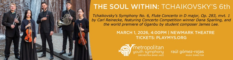 Metropolitan Youth Symphony Music Concert Newmark Theatre Portland Oregon