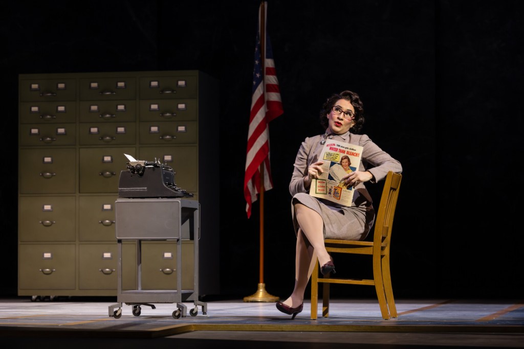 Feb. 21 & 22 cast: Vanessa Becerra (Miss Lightfoot) in "Fellow Travelers" at Seattle Opera. Photo: Sunny Martini.