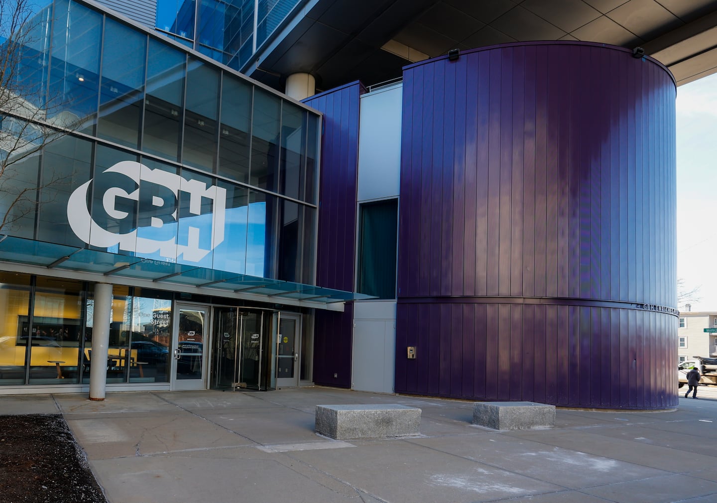 GBH headquarters located next to the Mass Pike. 

