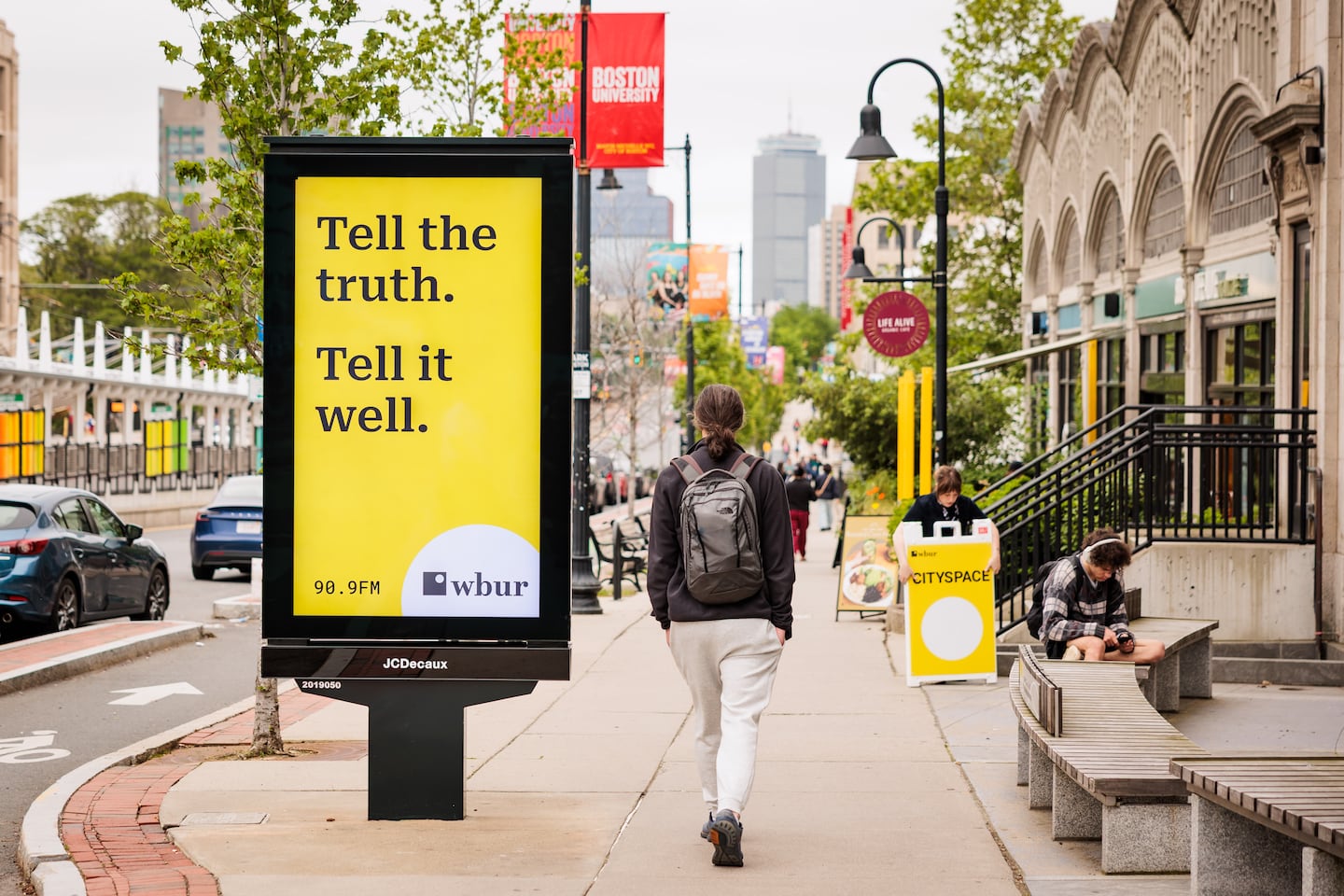 Commonwealth Avenue during the 2025 WBUR Festival.