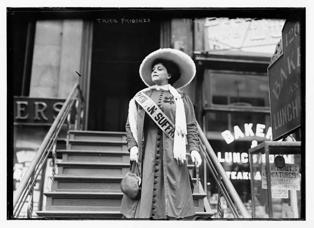 Trixie Friganza, the possible inspiration for Katie Casey in "Take Me Out to the Ball Game," was both a vaudeville star and a women's rights activist. She was not, however, much of a baseball fan.