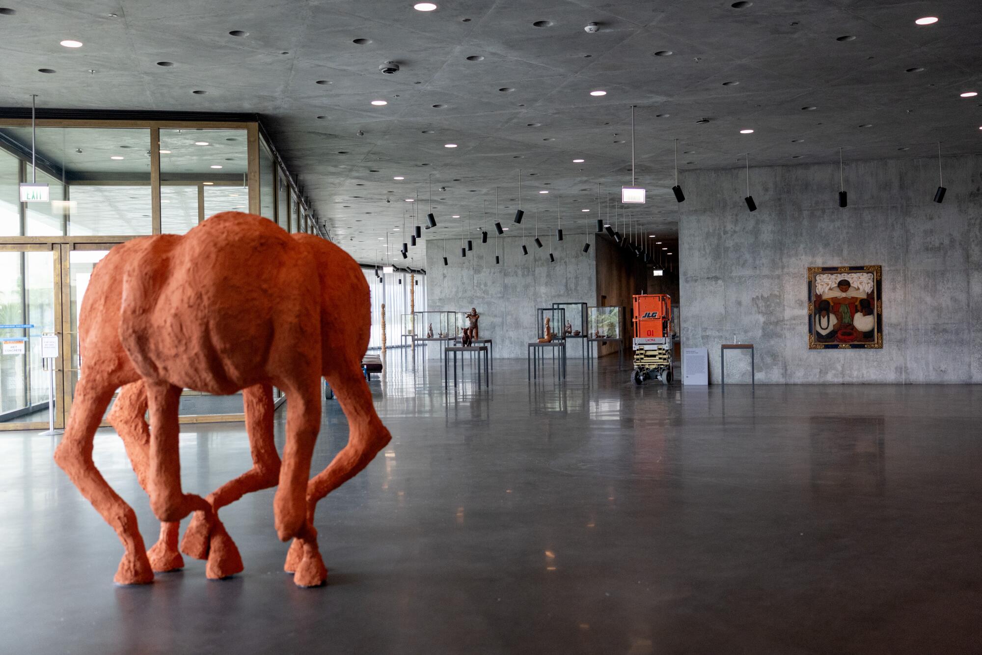 The interior of the David Geffen Galleries.