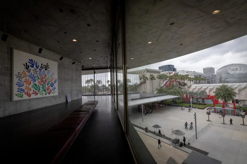 A colorful painting by Henri Matisse on a museum wall.