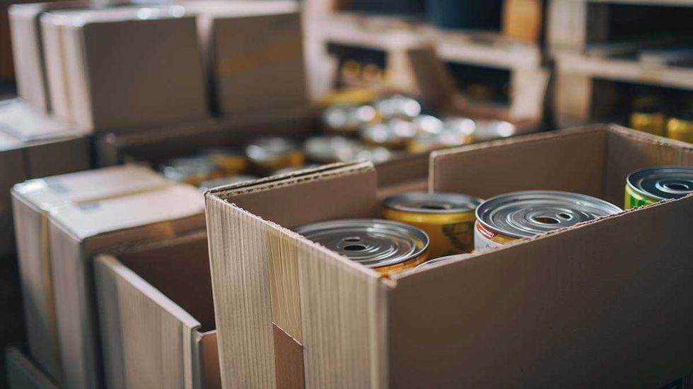 boxes willed with return items