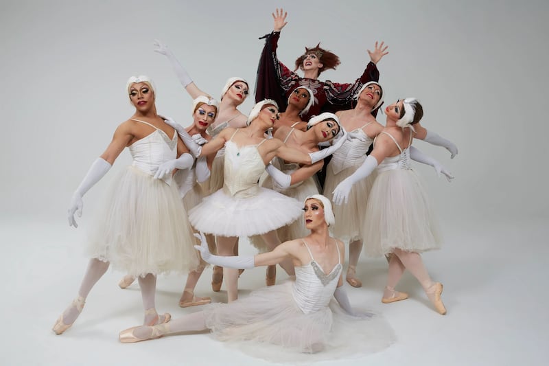 Les Ballets Trockadero de Monte Carlo: Swan Lake. Photograph: Sascha Vaughan
