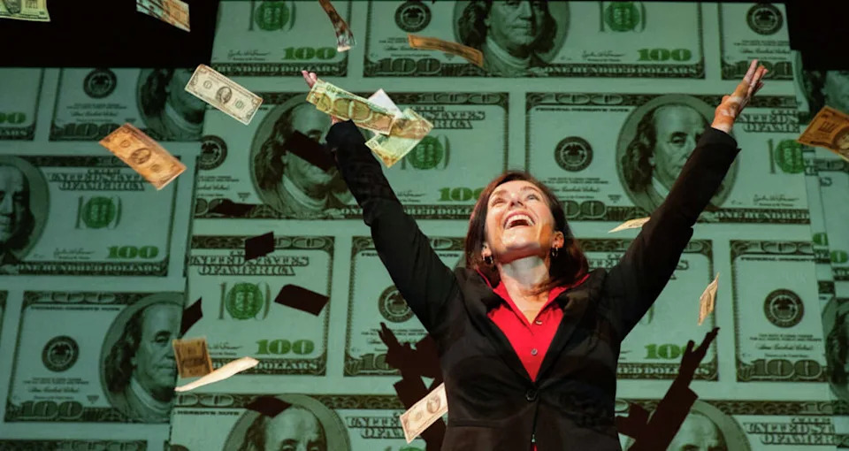 Sierra Marcks as Angela in Central Works' "The Dignity Circle." (Robbie Sweeny)