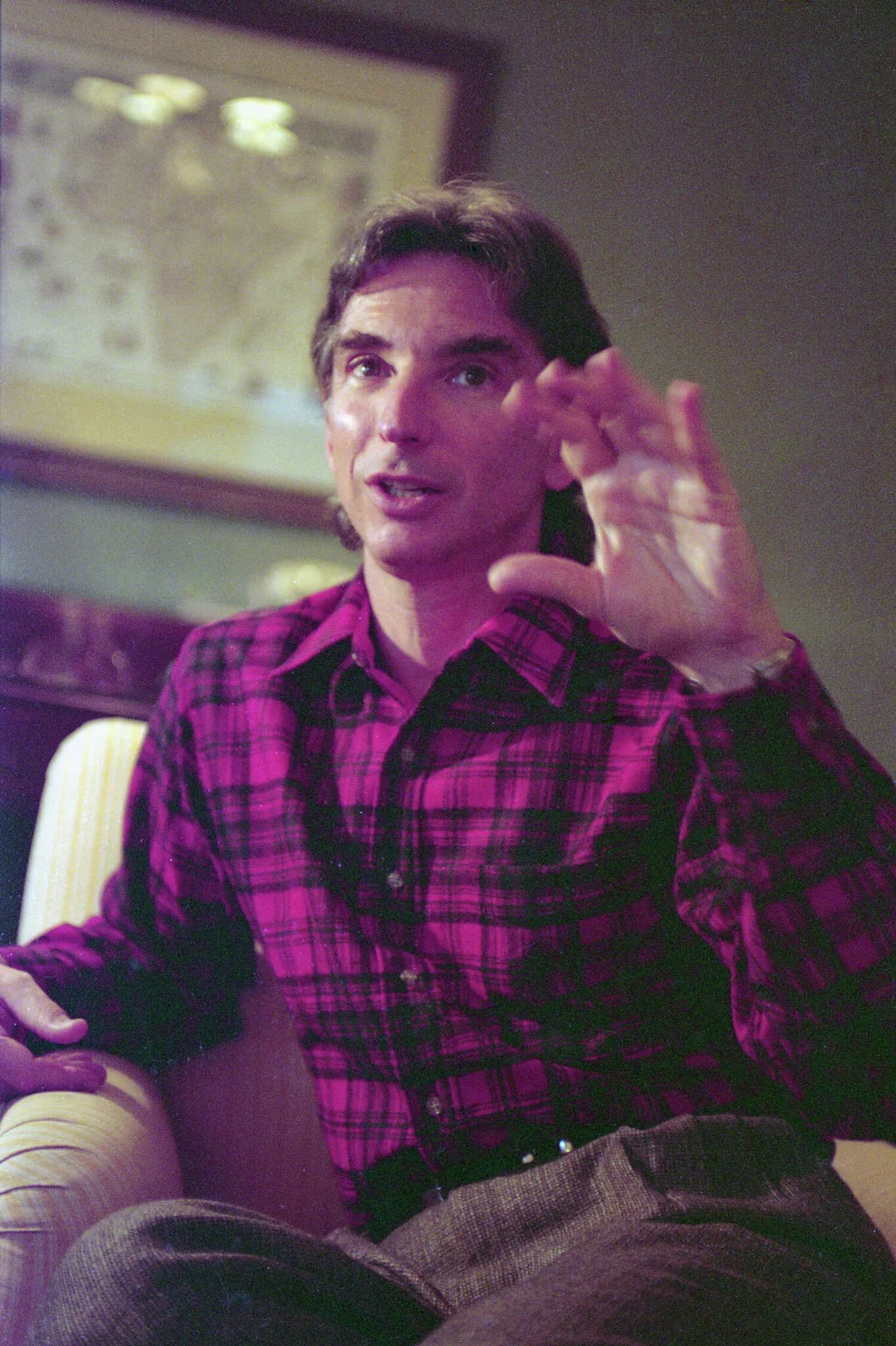 Michael Tilson Thomas at Davies Symphony Hall in San Francisco on Nov. 29, 1993, after being hired as the new San Francisco Symphony music director. (John O'Hara/S.F. Chronicle)