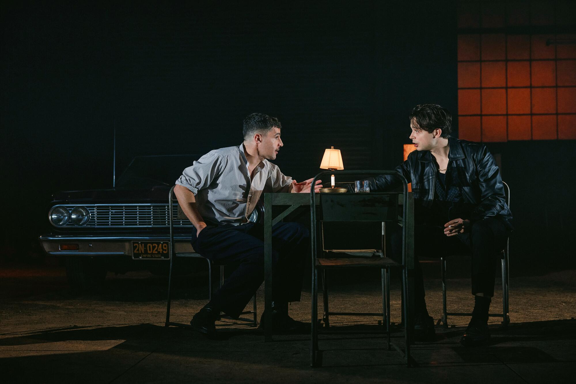 Christopher Abbott and Ben Ahlers in "Death of a Salesman."