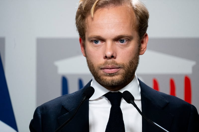 Charles Alloncle, rapporteur of a public broadcasting inquiry commission in France and MP for the Union of the Right for the Republic party. Photograph: Magali Cohen/Hans Lucas/AFP/Getty