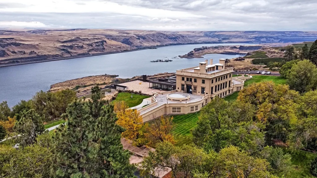 aerial view of museum