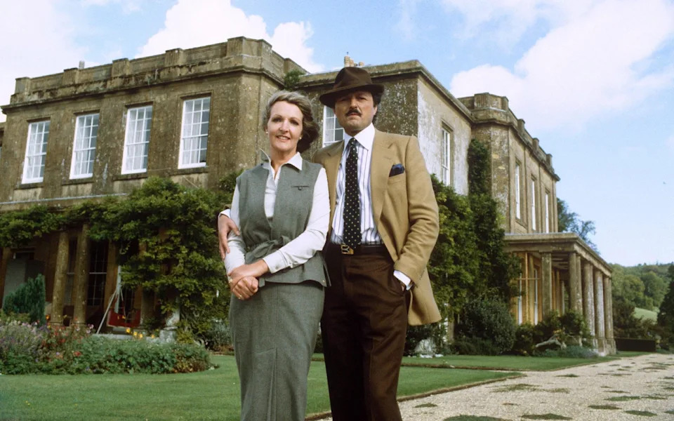 With Peter Bowles in To the Manor Born