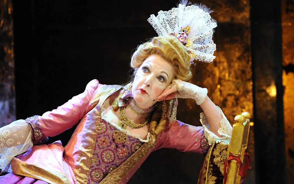As Lady Wishfort in The Way of the World at the Chichester Festival Theatre in 2012