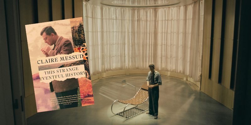 Adrien Brody in The Brutalist, This Strange Eventful History