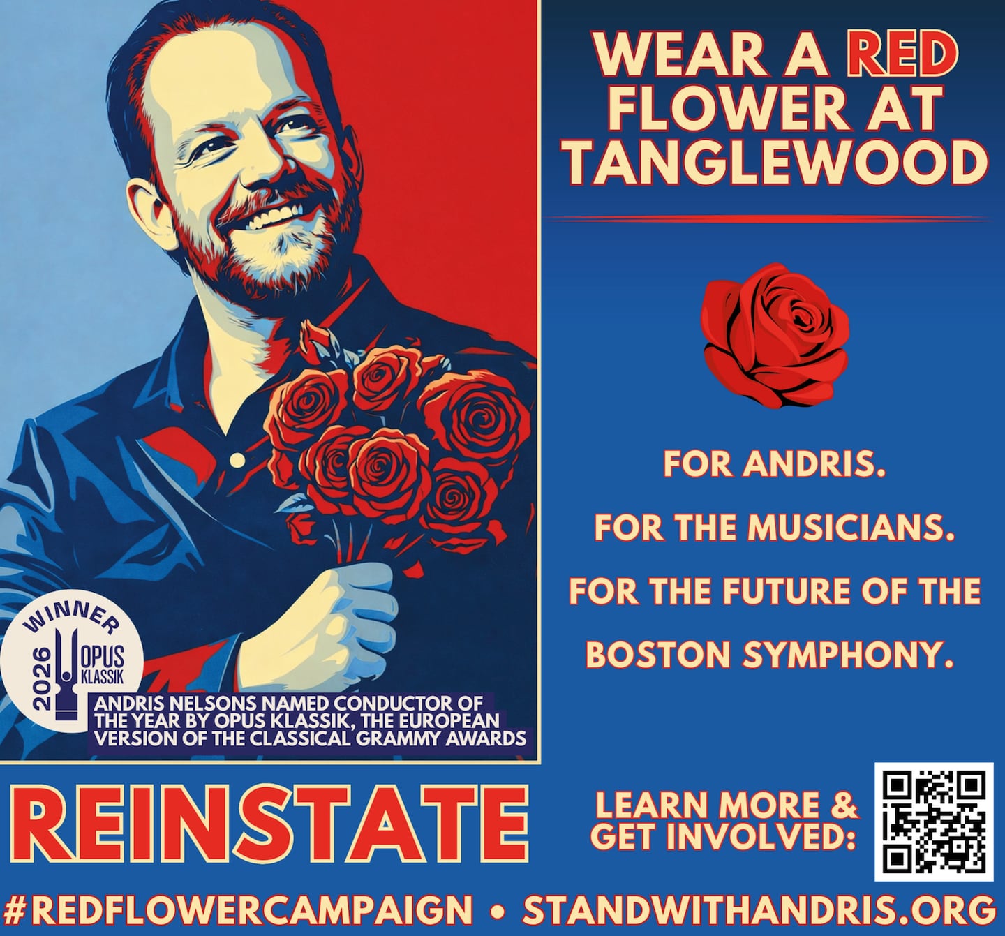 An ad in The Berkshire Eagle supported Andris Nelsons.