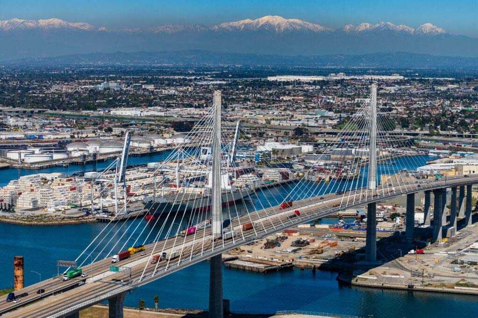 port of long beach bridge