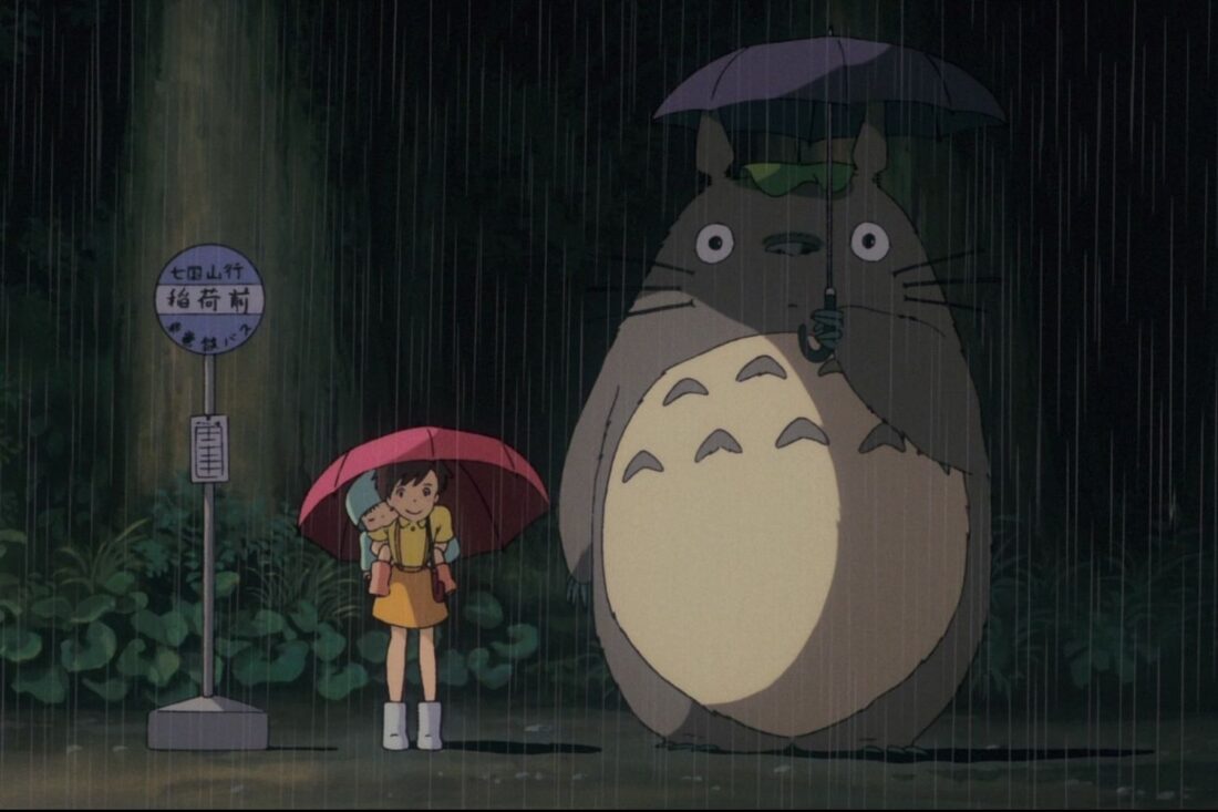 Screenshot from the animated film My Neighbor Totoro