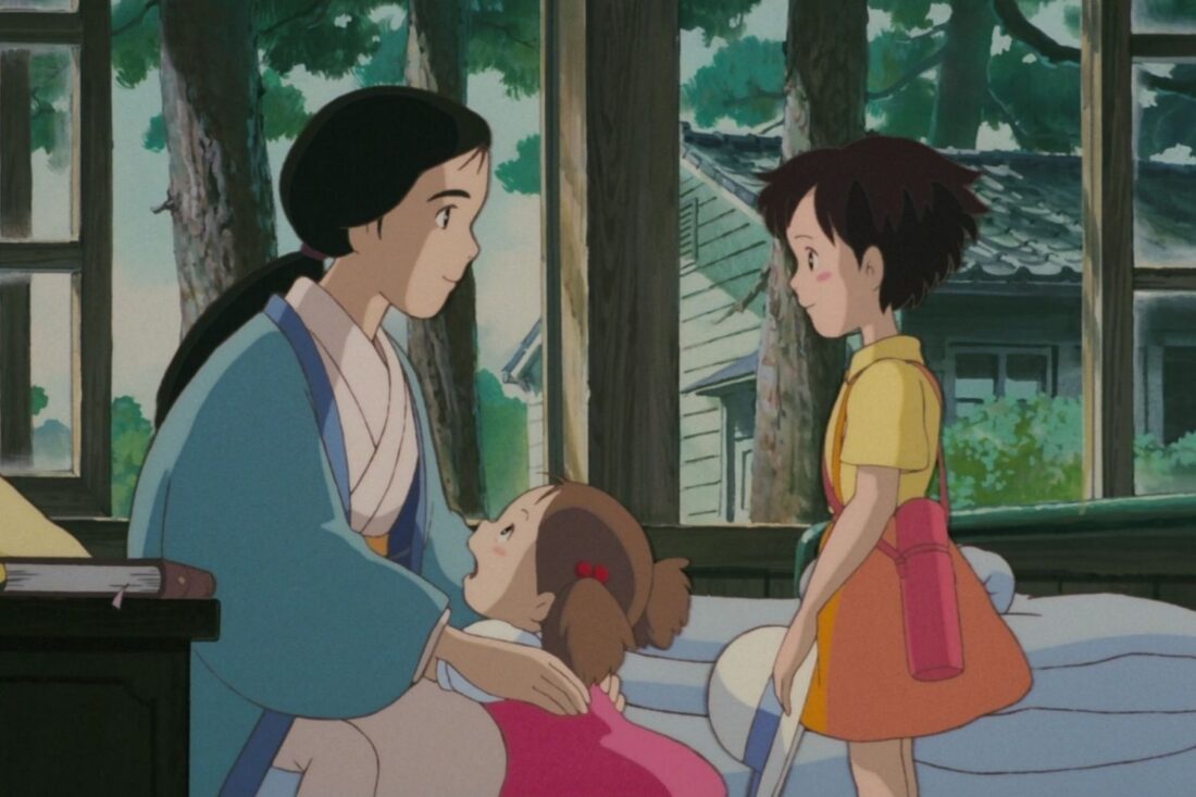 Screenshot from the animated film My Neighbor Totoro