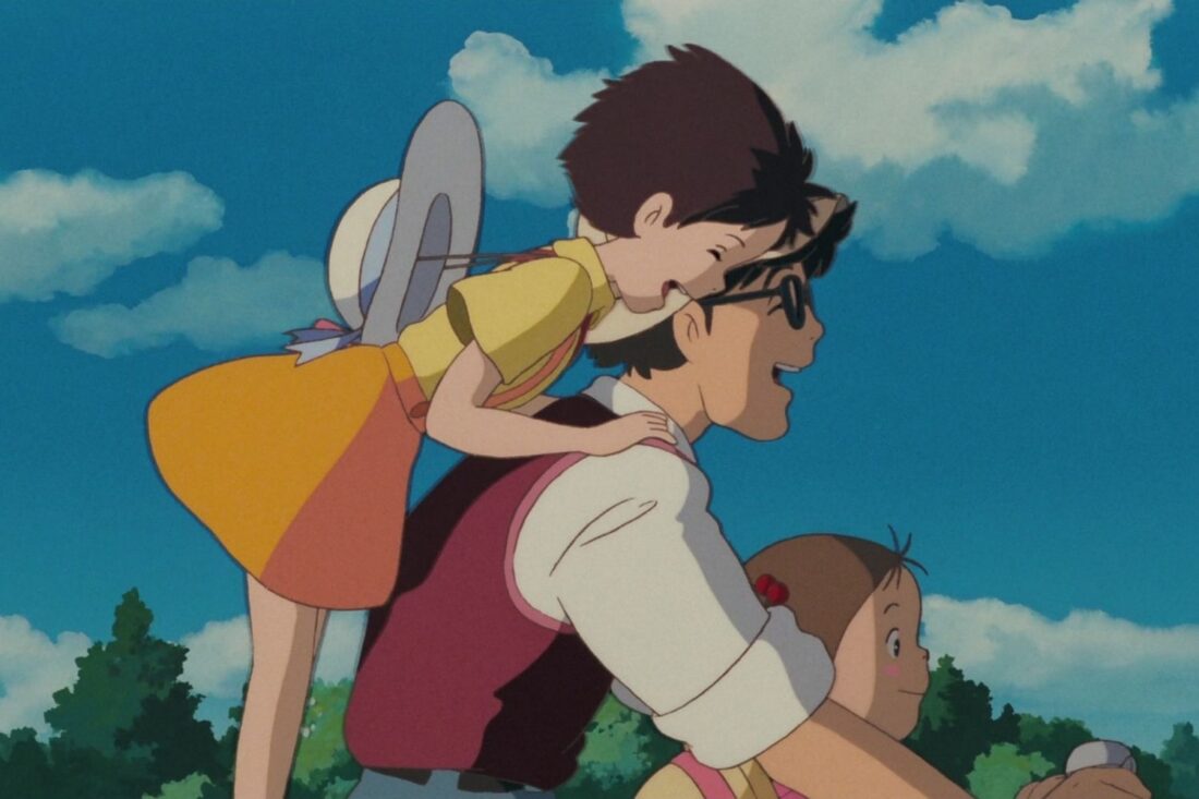 Screenshot from the animated film My Neighbor Totoro