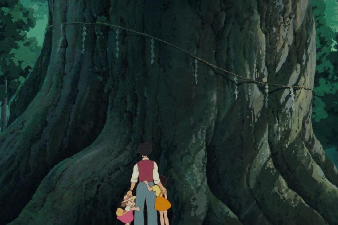 Screenshot from the animated film My Neighbor Totoro