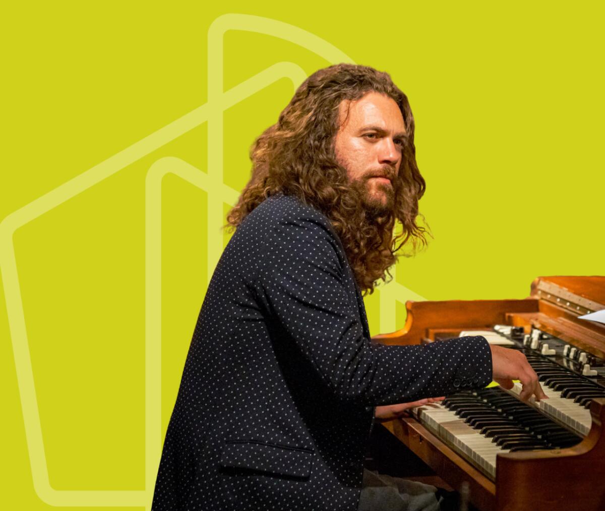 Jazz keyboardist Carey Frank.