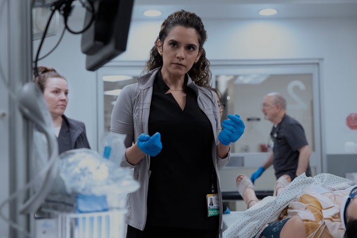 With help from the “Pitt” writers, Moafi’s Iranian American background and advocacy work were woven into Dr. Al-Hashimi’s backstory.
