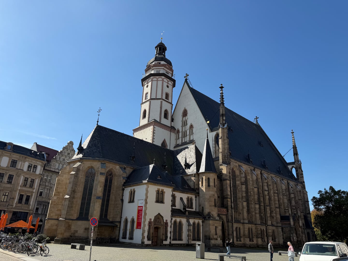Leipzig's Thomaskirche, where Johann Sebastian Bach served as music director for decades and where he is buried.