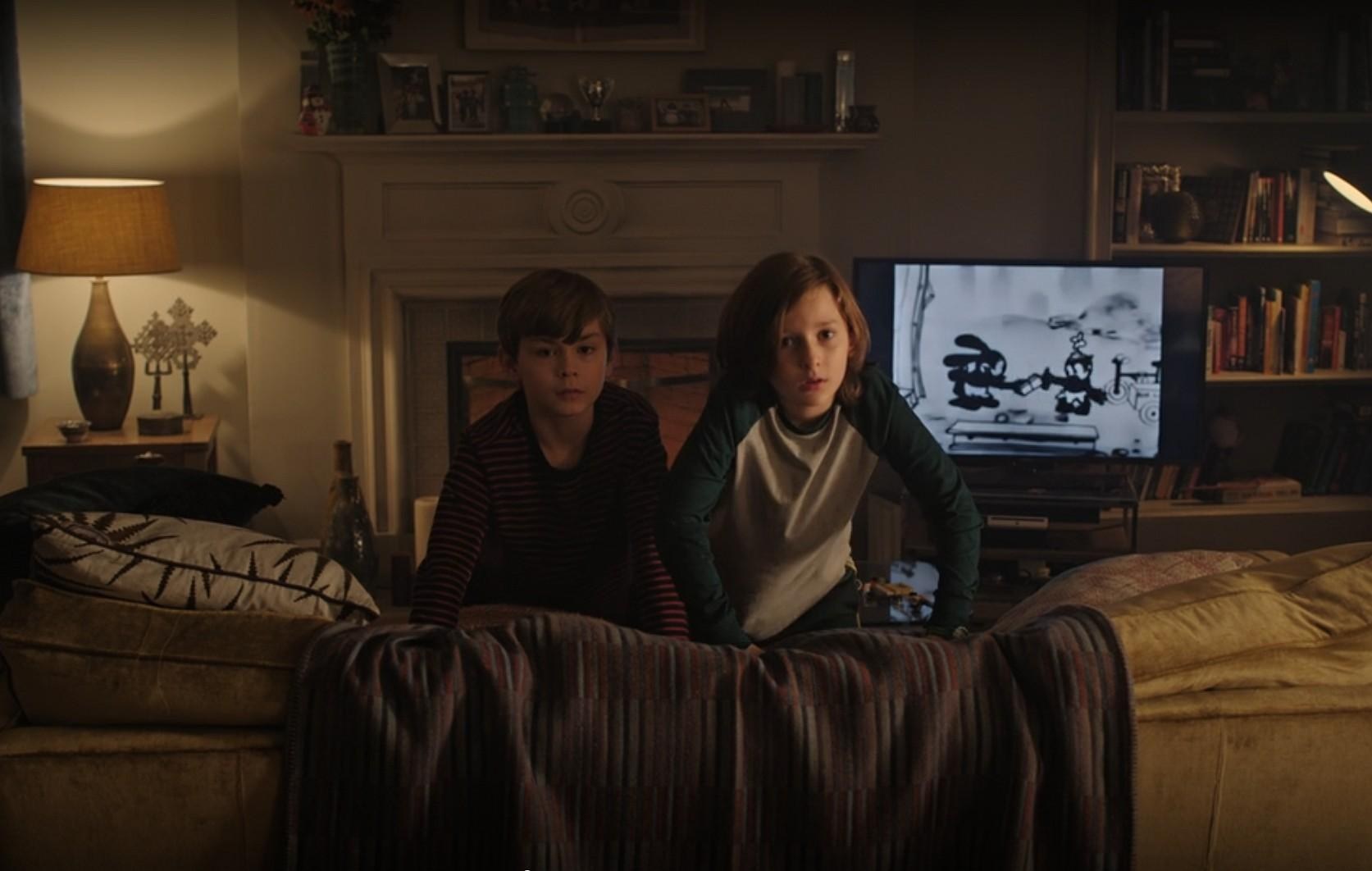 Even “fake 3D” can intrigue. Watching this scene from Doctor Strange in the Multiverse of Madness in Meta’s VR Glasses, the kids were awkwardly billboarding — but my eyes were drawn to the couch’s textured blanket, the objects on the mantlepiece, the cartoon on the TV.